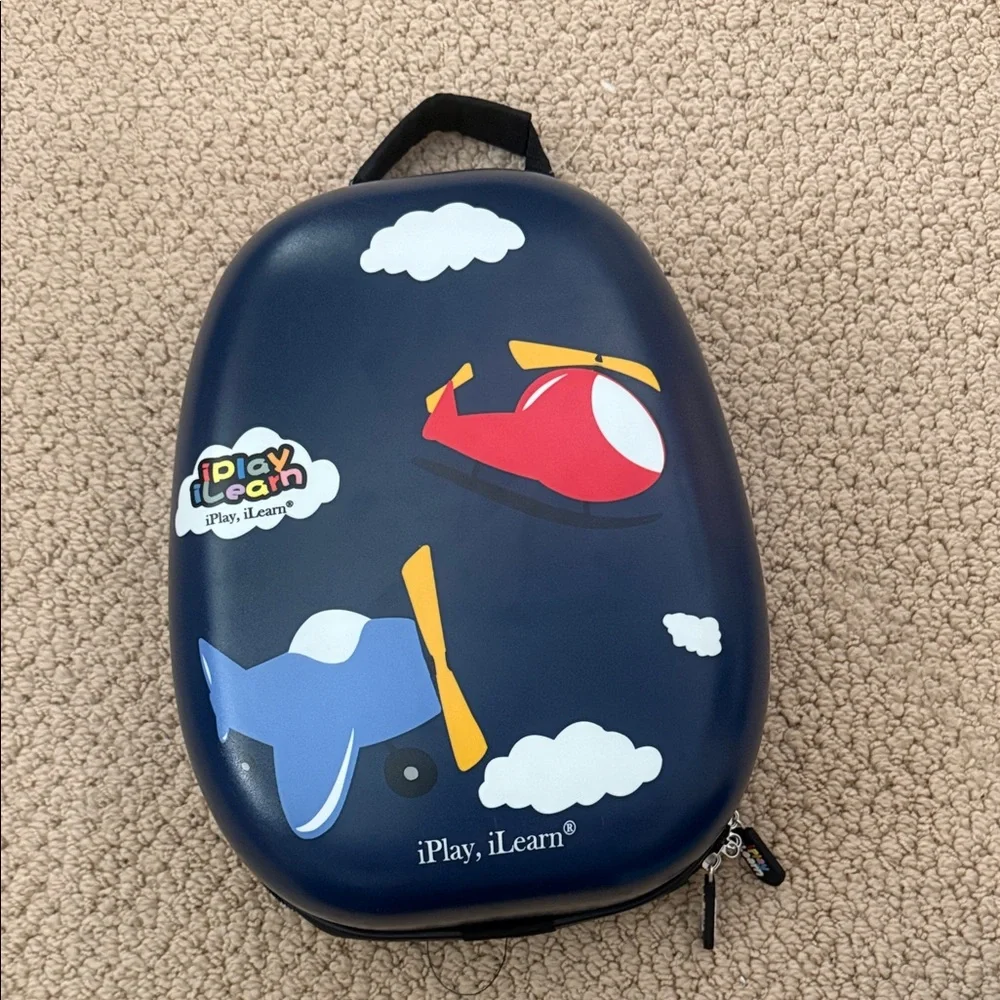 iPlay iLearn Kids Backpack with Helicopter Design